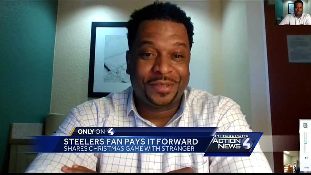 To say I'm overwhelmed is an understatement:' Steelers fan gifts ticket to  'Stretch,' who lives on the streets