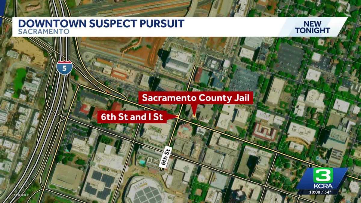 Driver arrested after a police chase in downtown Sacramento that ends ...