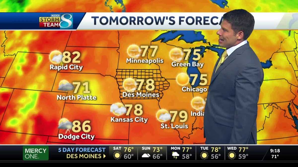 Temperatures to remain in the 70s through weekend