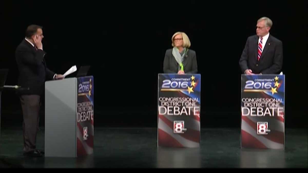 Holbrook, Pingree square off in 1st Congressional District Debate