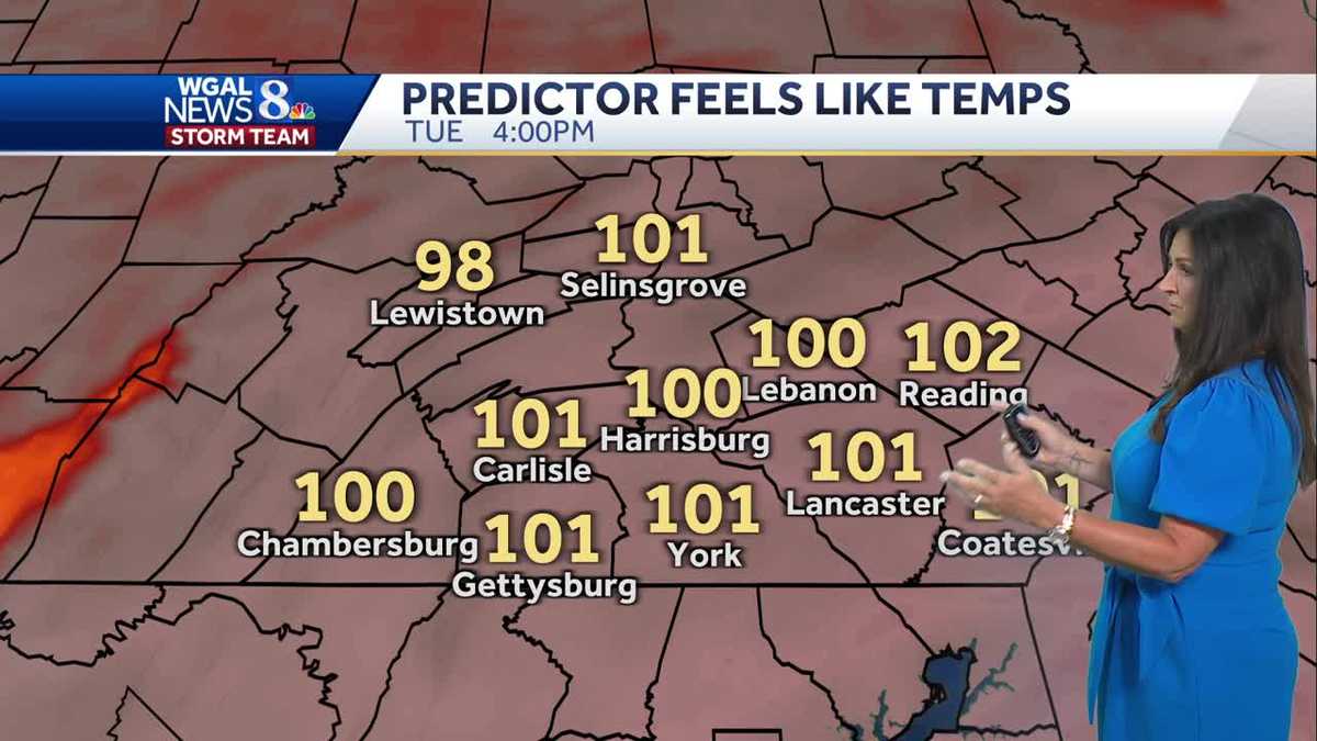 Feels like triple digits today and tomorrow