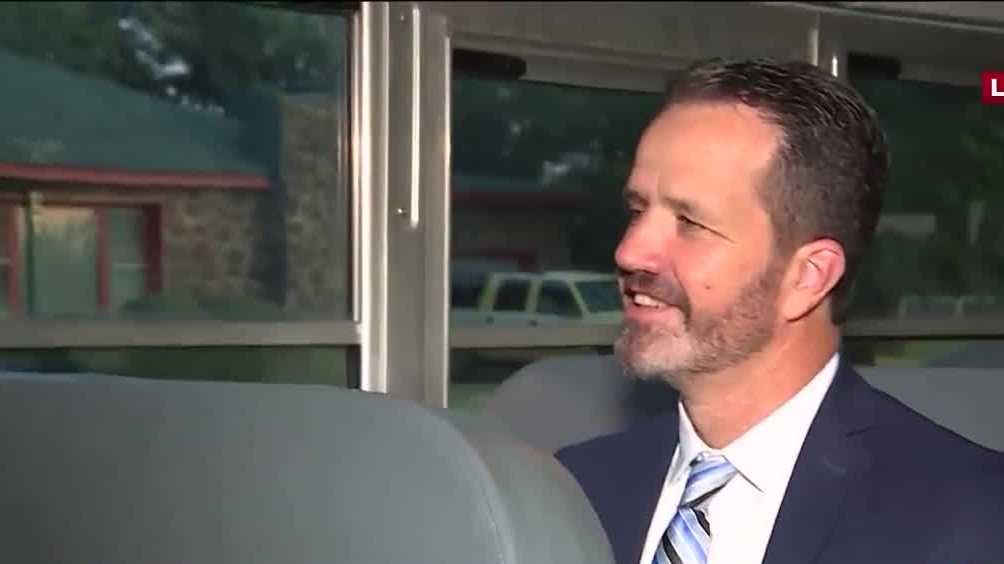 Yukon superintendent rides school bus with students on first day of class