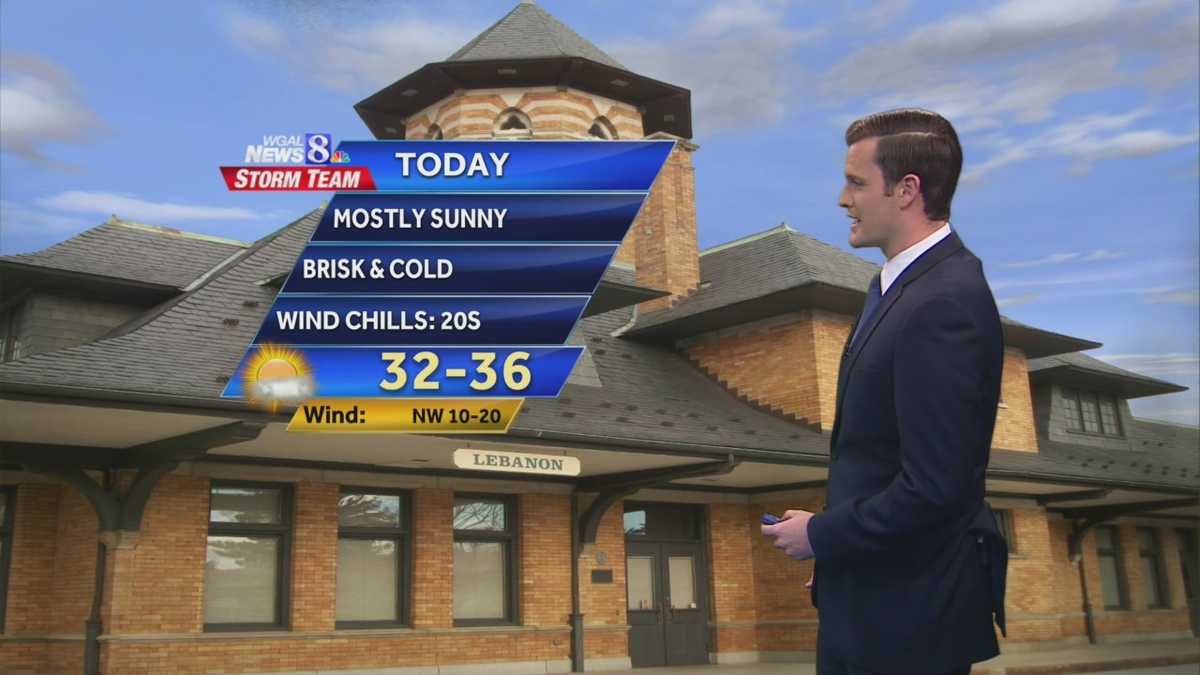 Brisk, cold, wind chills in the 20s