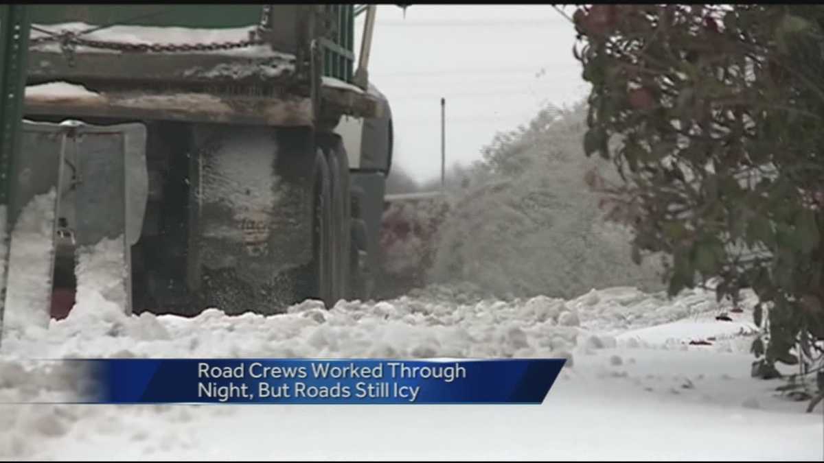 Road crews worked overnight on your roads