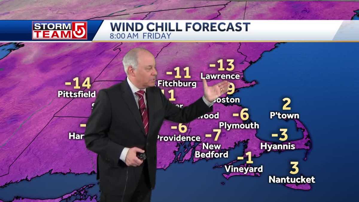 Video: Wind chills below zero tonight