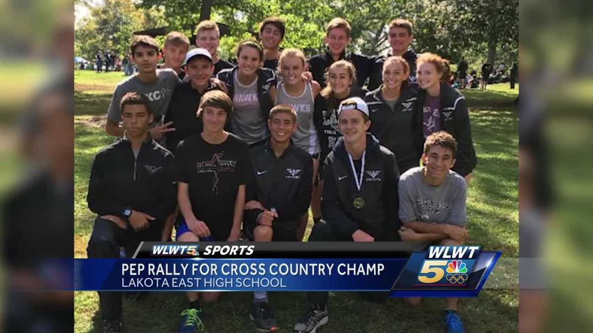 Lakota East holds parade for star cross country runner