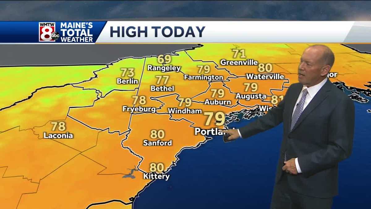 Clouds and sun along with lower humidity today