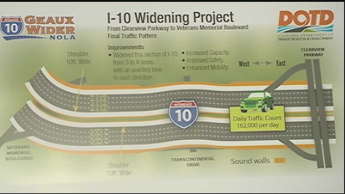 One I10 widening project completed