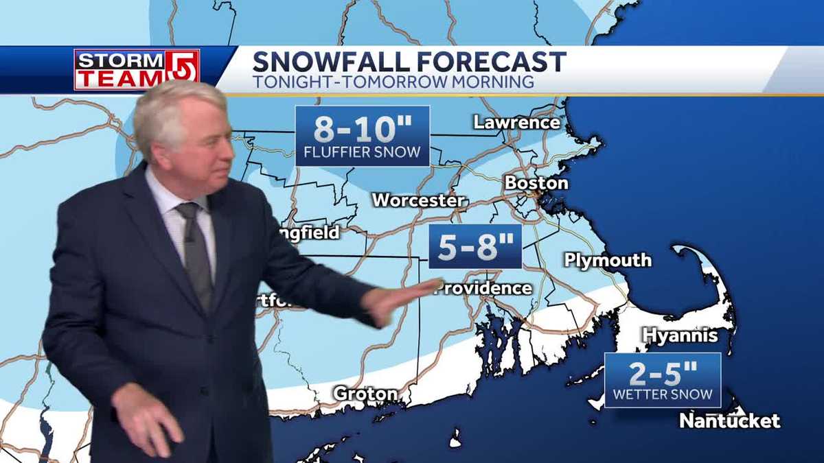 Video: Over half foot of snow possible by Sunday morning after storm