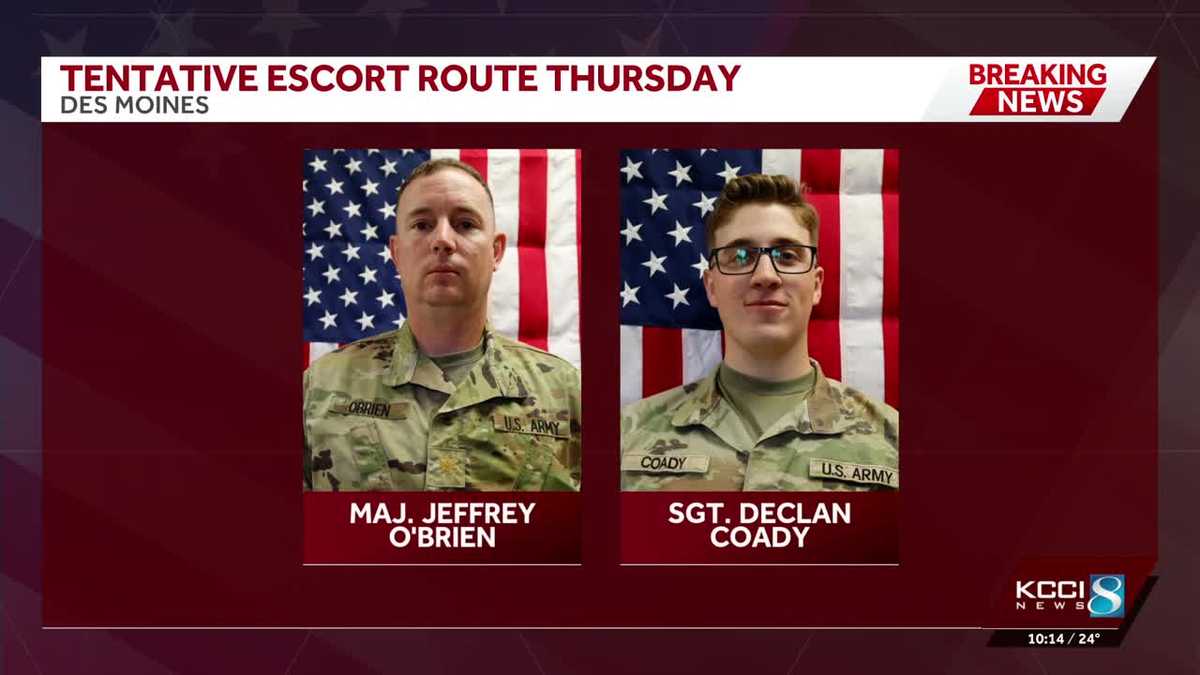 Iowa community to honor fallen soldiers with escort route