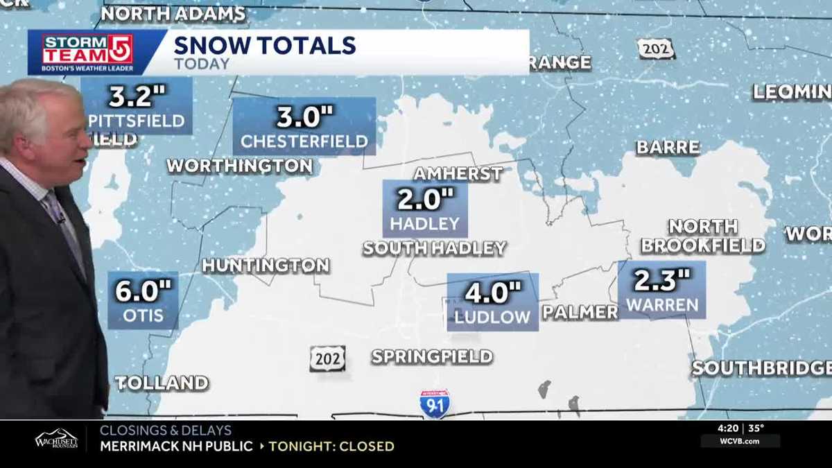 Video: Rain and snow tapering off tonight