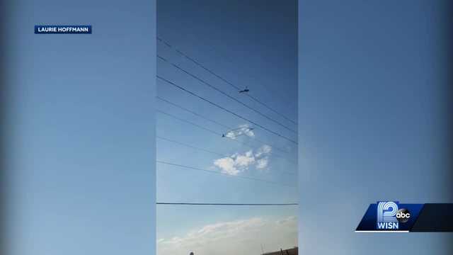 Helicopter with a hoop being used to study groundwater - Vimarsana News