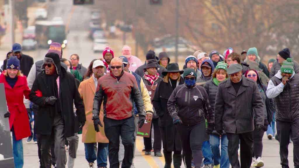 Omaha community 'keeping the dream alive' with march on Lake Street