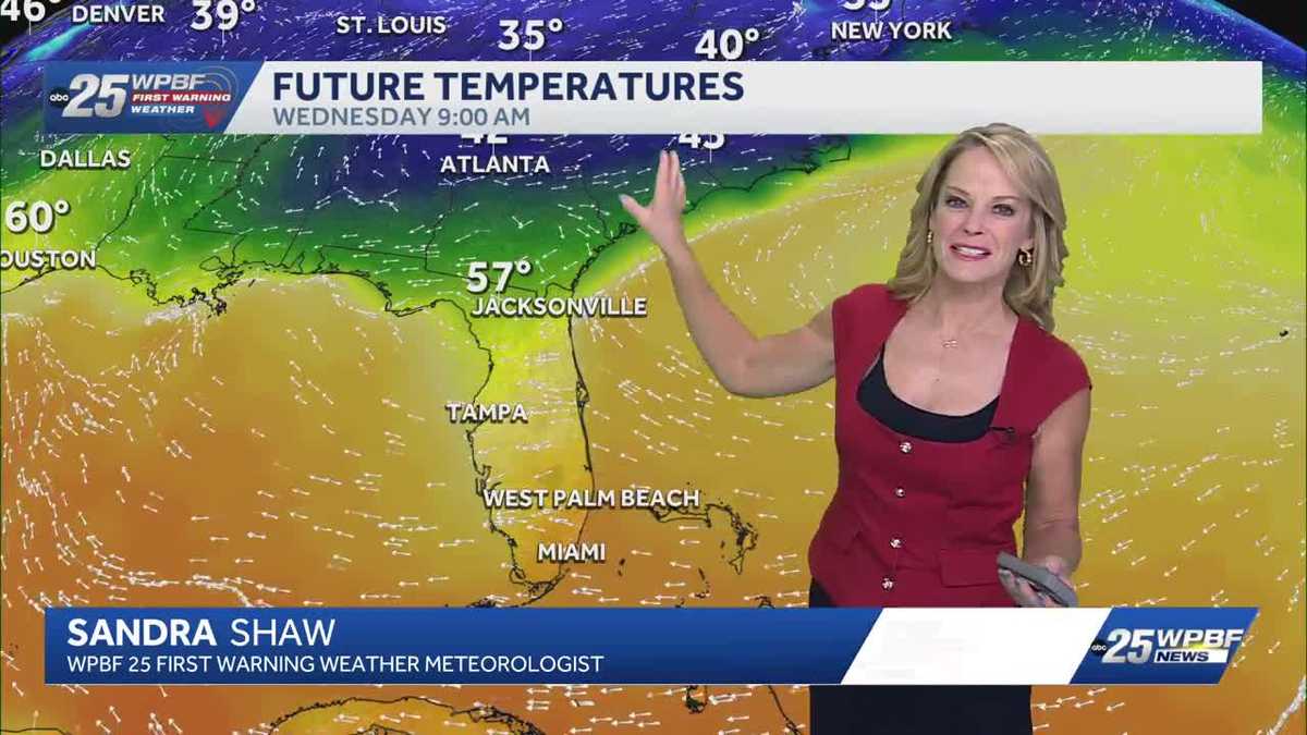 Chance for isolated showers across South Florida