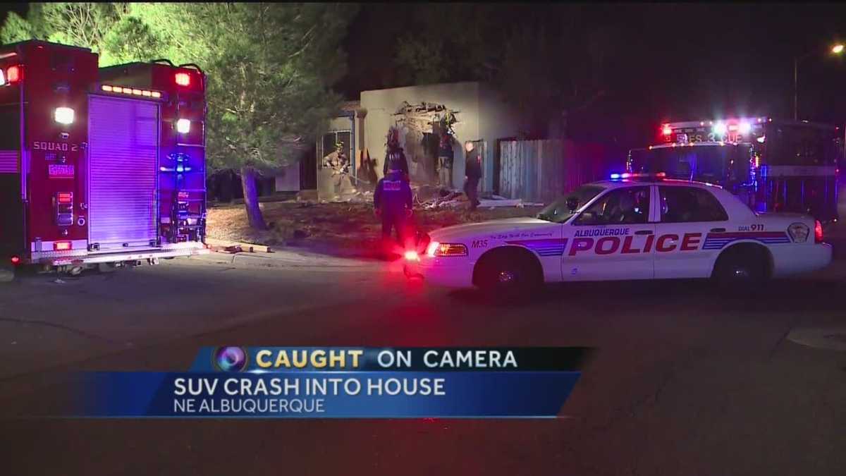 Albuquerque Driver Crashes Car Into A House