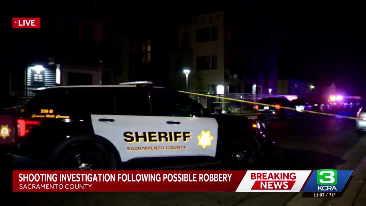 1 person shot in possible robbery in south Sacramento