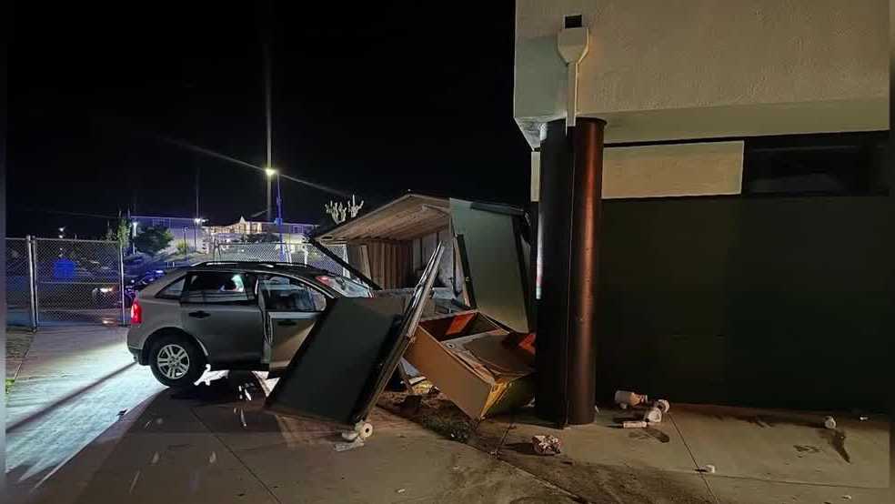 California man arrested for DUI after crashing into school shed, police say