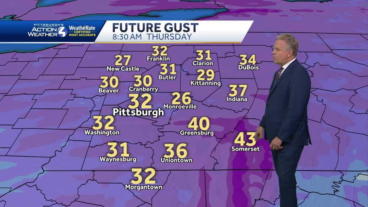 Pittsburgh area to see rain, snow & drop in temperatures
