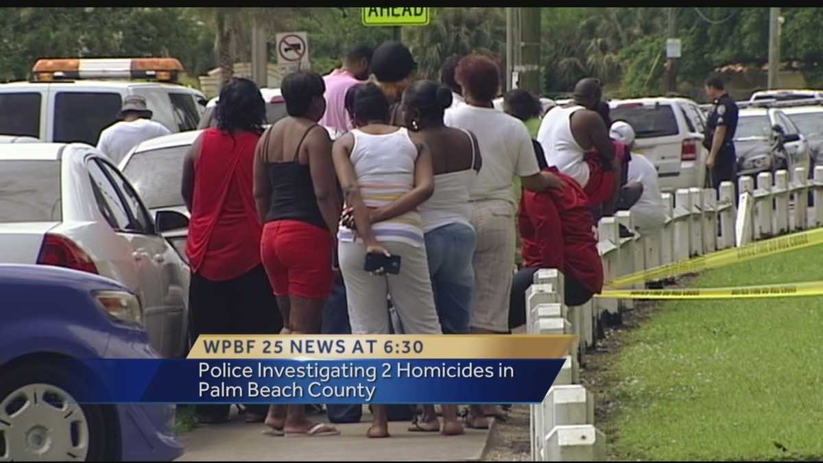 Police investigate two homicides in Palm Beach County