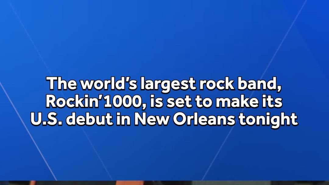 Rockin'1000 to debut in New Orleans with 1,000 musicians