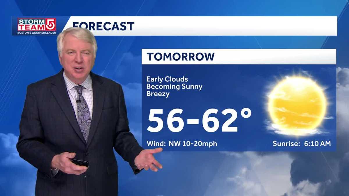 Video: Sunny Saturday, showers return next week