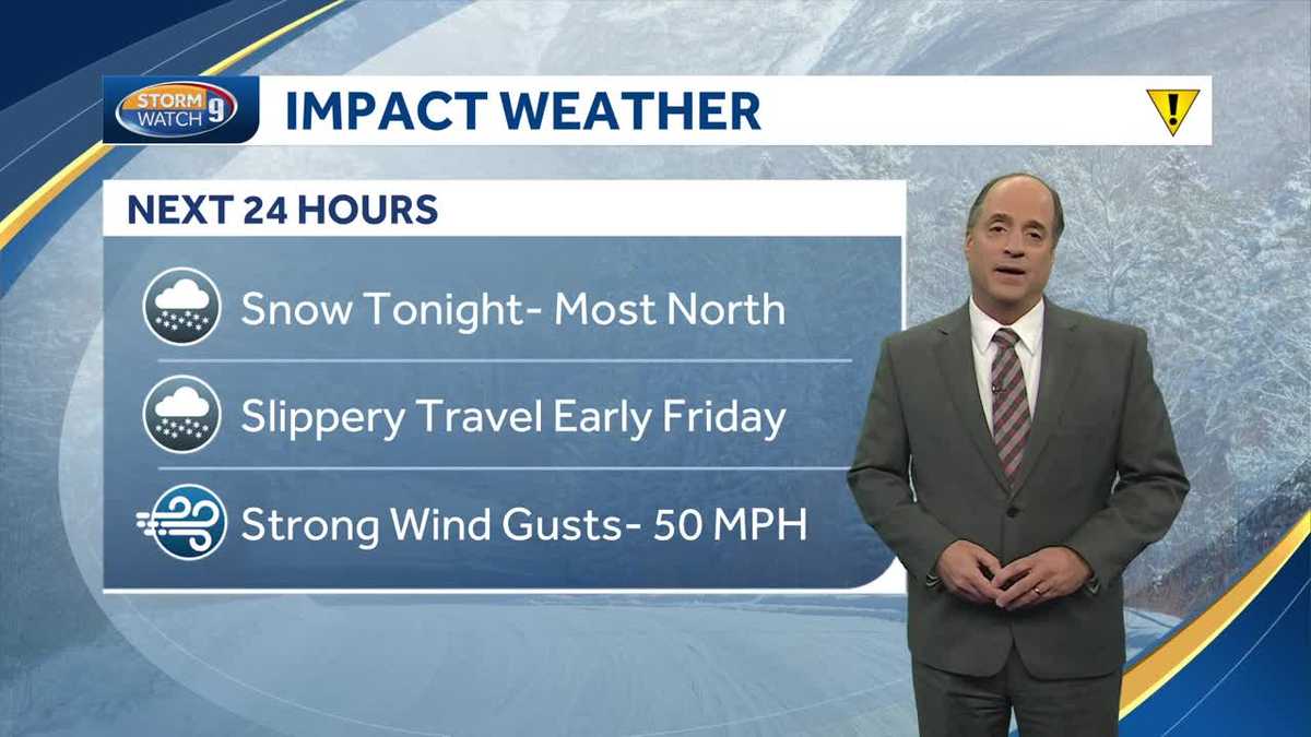 NH forecast video: Overnight snow could make for slippery commute