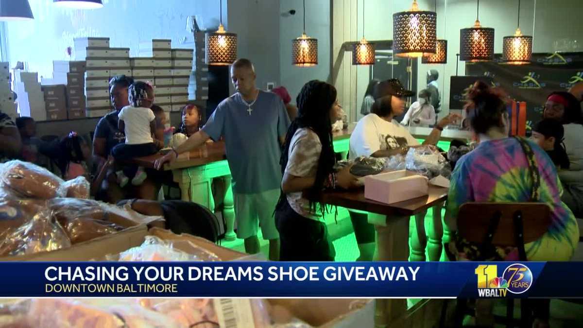 Baltimore nonprofit teams with Amazon, giving away free shoes