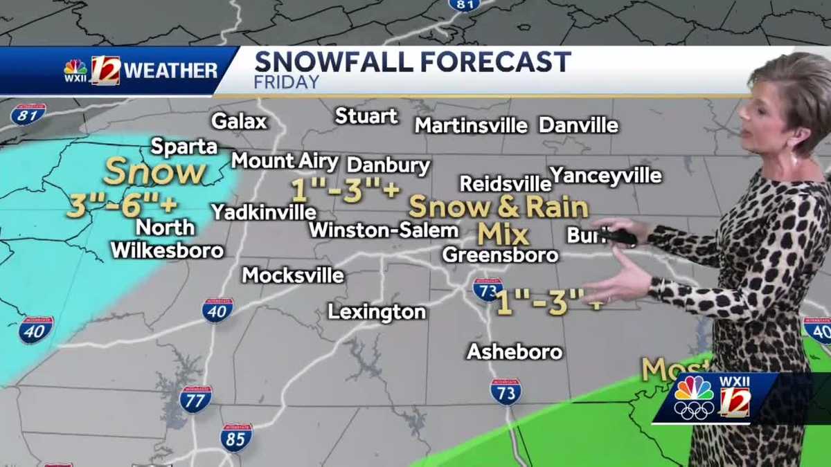 WATCH: Snow and rain move in for Friday