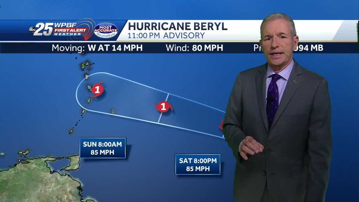 Hurricane Beryl 11PM Update