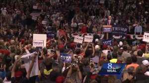 Huge crowd greets Trump in Wilkes-Barre