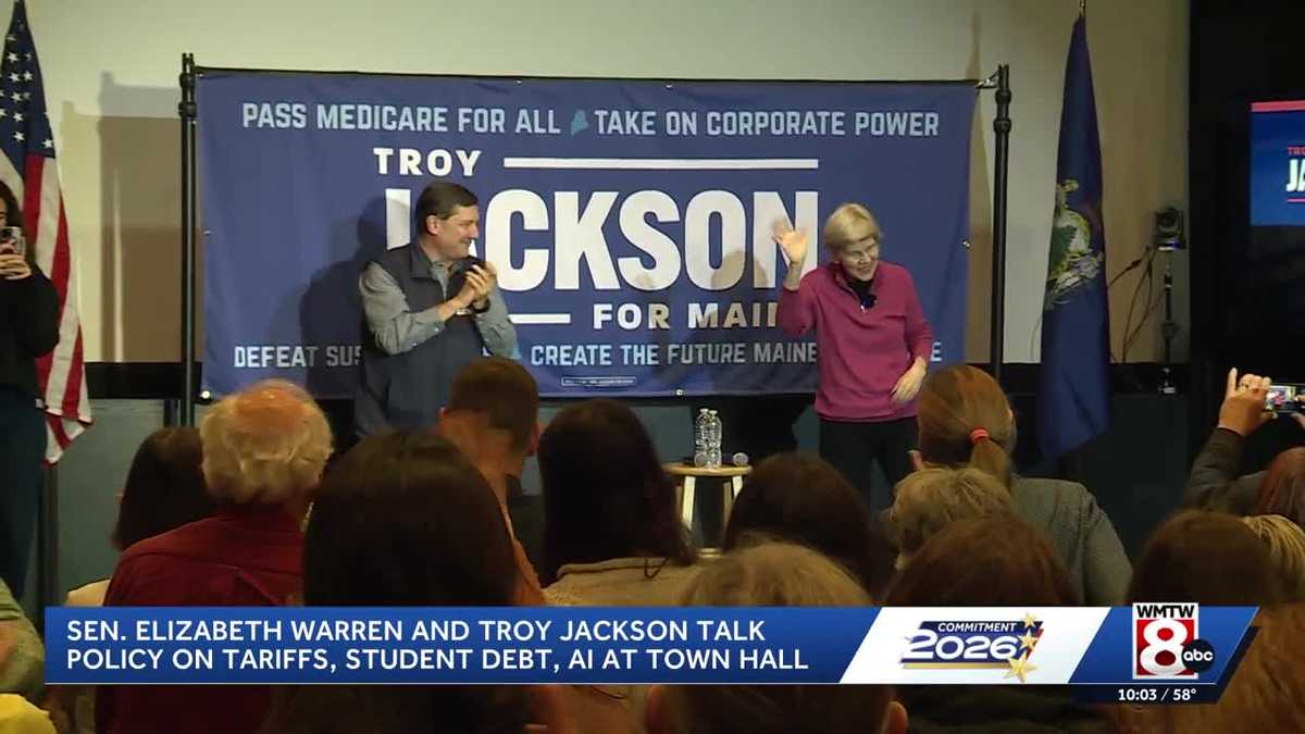 Sen. Elizabeth Warren holds town hall with Troy Jackson with message ...