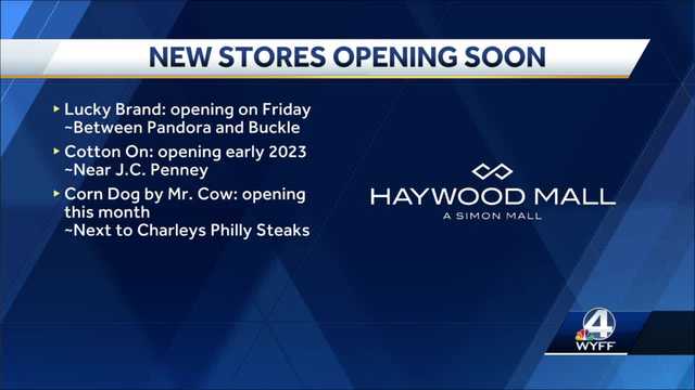 South Carolina: Three new stores coming to Haywood Mall - Vimarsana News