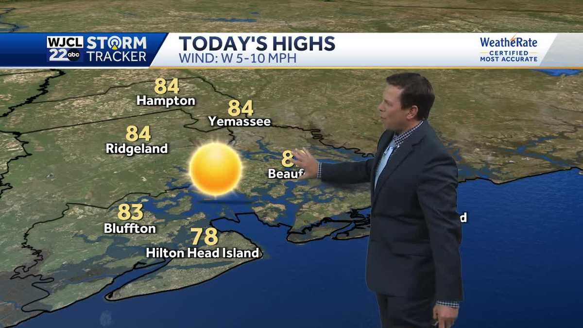 Starting the workweek with sunshine and warm temperatures