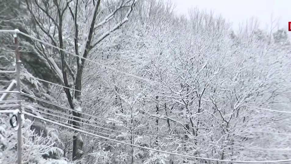 Rindge, New Hampshire snowfall Several inches accumulate