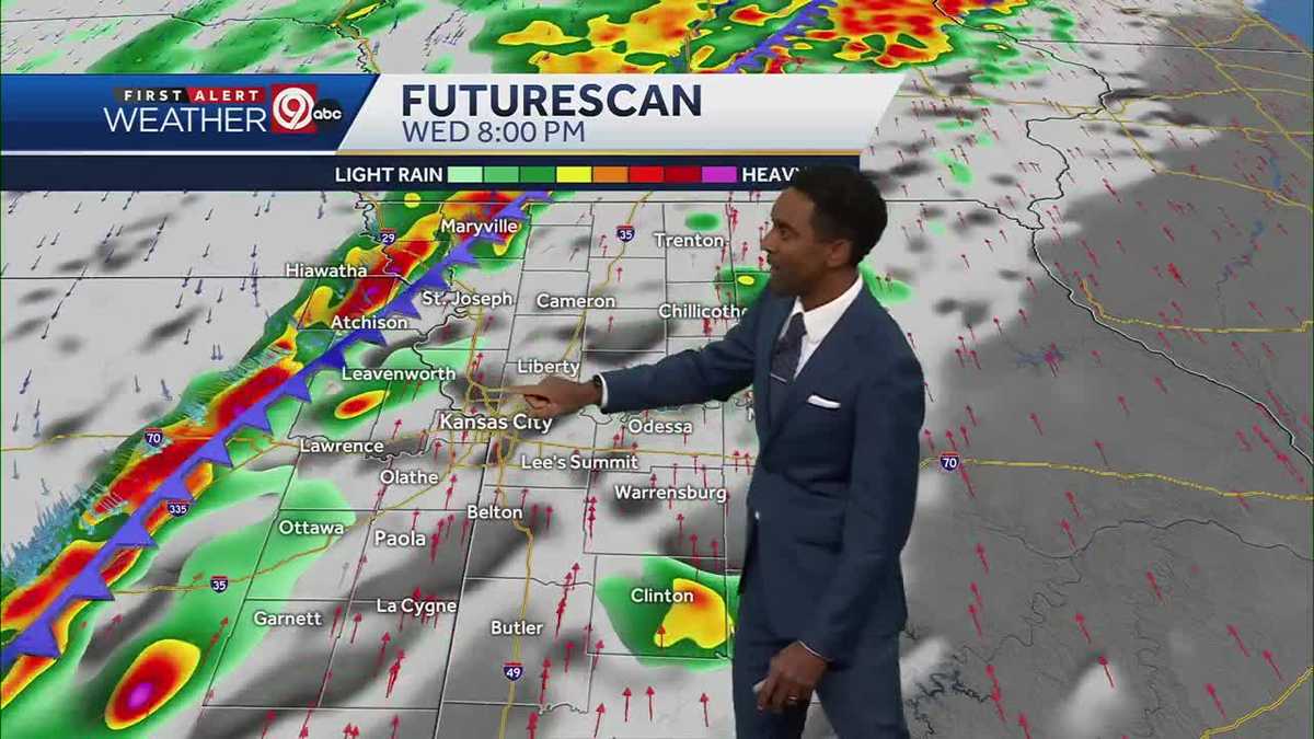 Kansas City Weather Severe Storms Expected Wednesday
