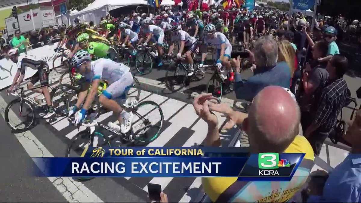 Modesto cycling fans cheer on Tour of California competitors