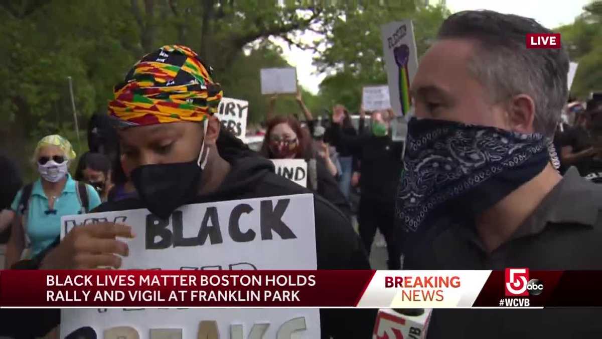 'Our lives matter, Black Lives Matter,' Protester marching through ...