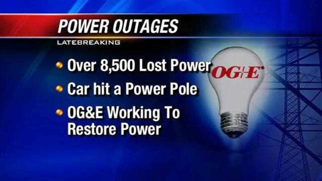 Car Hits Power Pole Knocks Out Power To Thousands