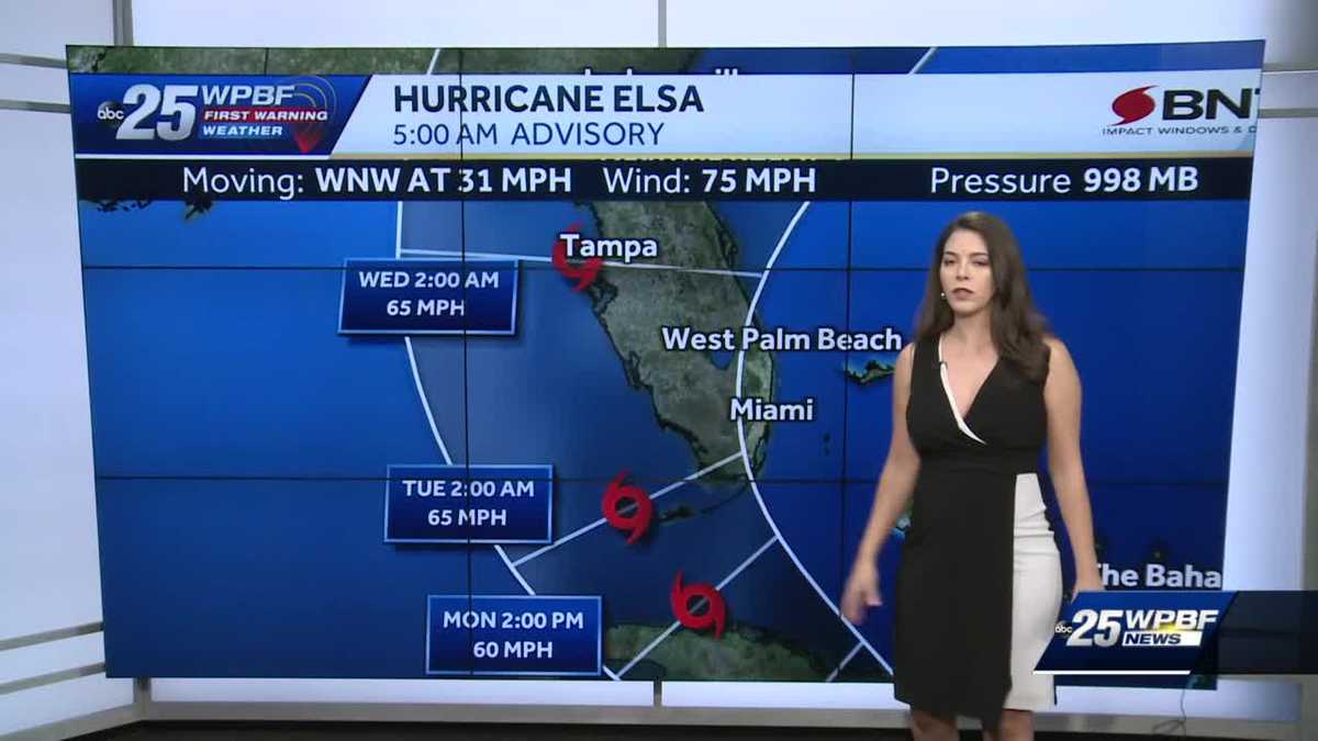 Latest on Hurricane Elsa and Saturday's Forecast