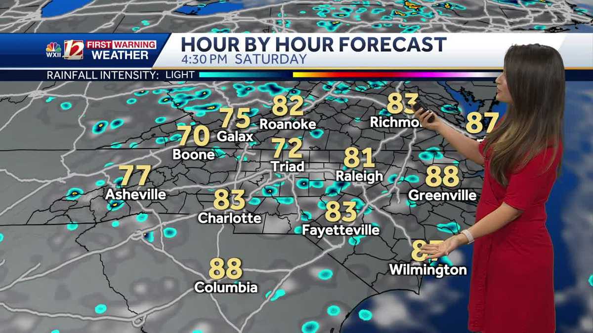WATCH: Scattered Storms Possible Saturday Afternoon