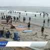 Disabled veterans take part in annual 'Hit the Beach' adaptive surfing event