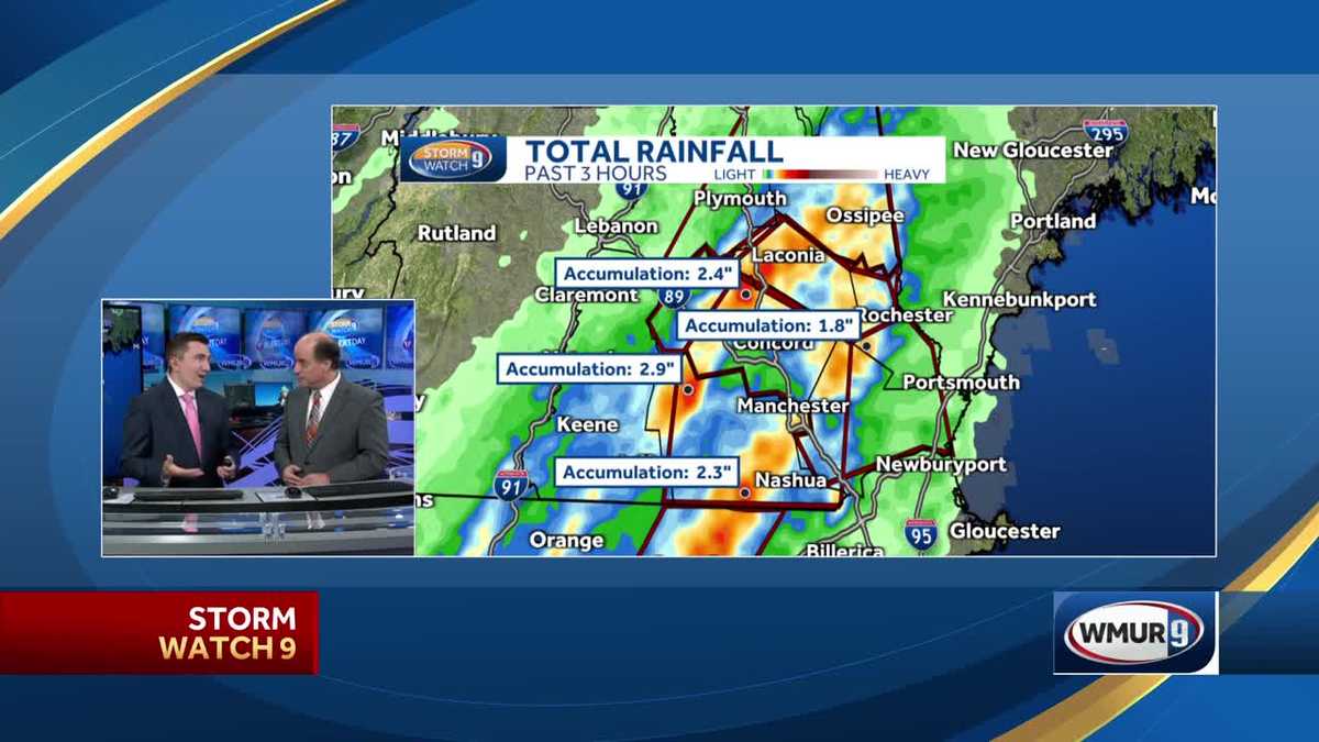 New Hampshire forecast video: Multiple flash flood warnings