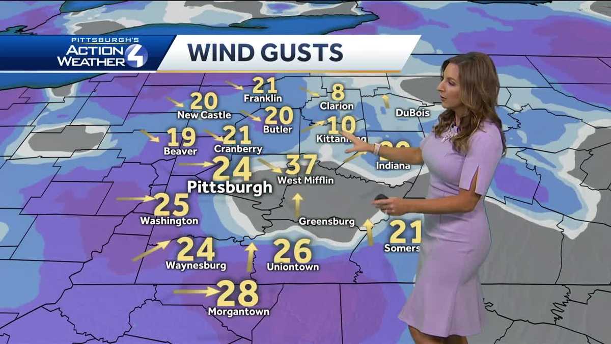 PITTSBURGH WEATHER: Scattered rain showers to continue into Friday evening