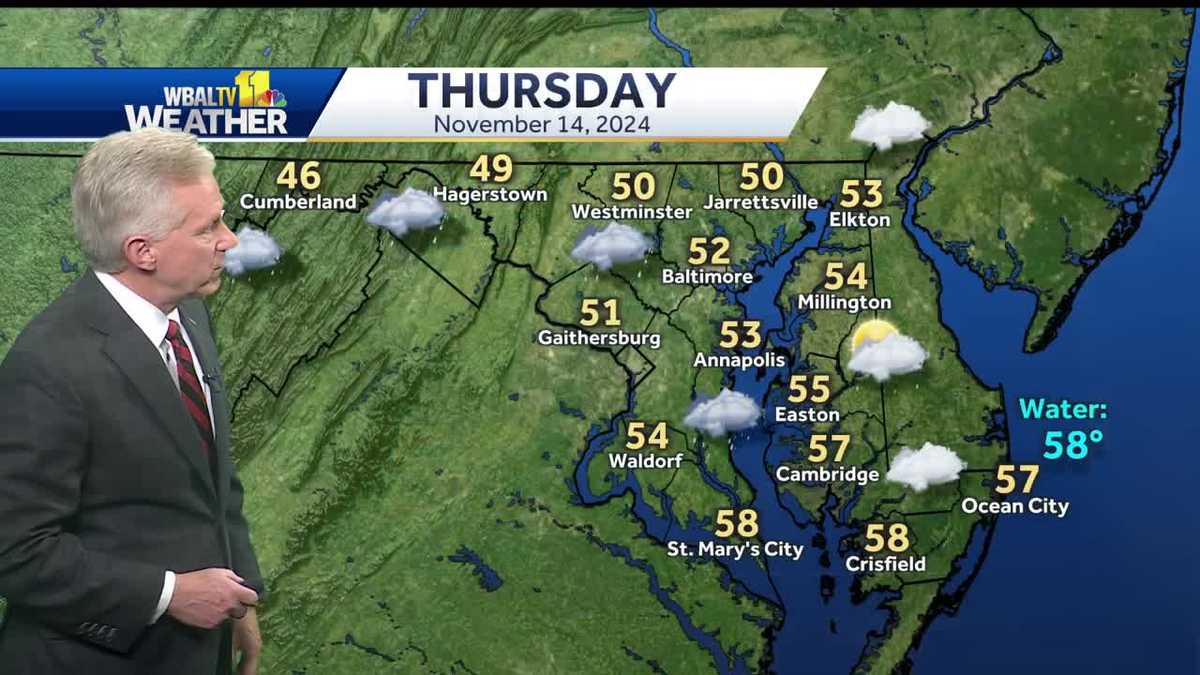 Rain expected to fall across region on Thursday