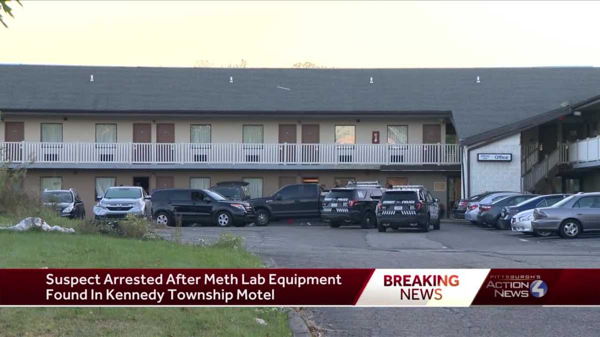 Suspect arrested after meth lab equipment found in Kennedy Township motel