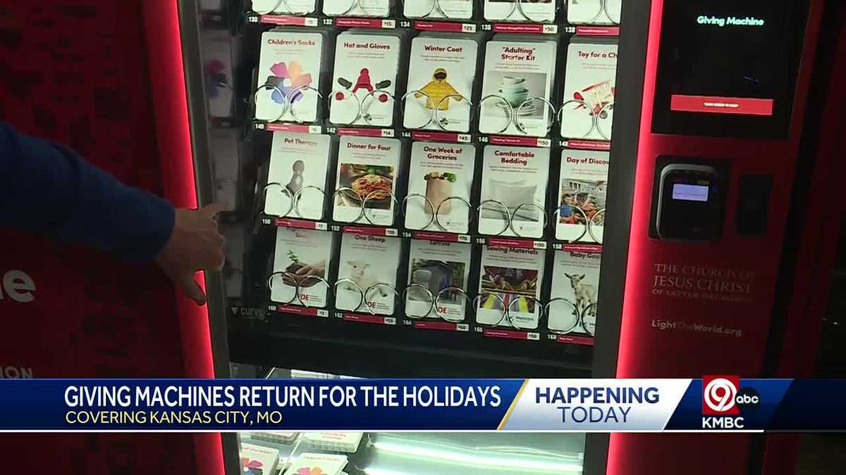 Kansas City's charity vending machines are back for the holidays