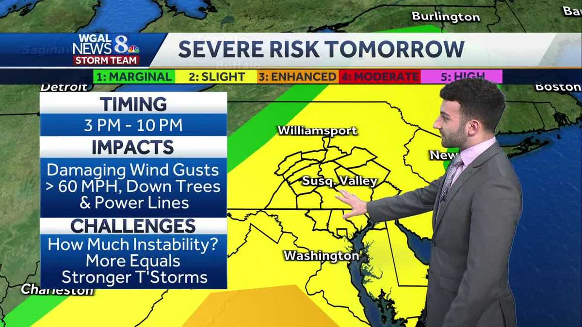 Stray showers overnight; Impact Day Monday for strong to severe storms ...