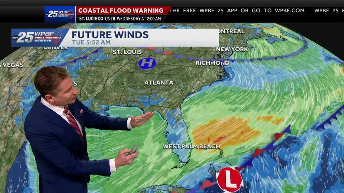 A very windy first-half of the work week