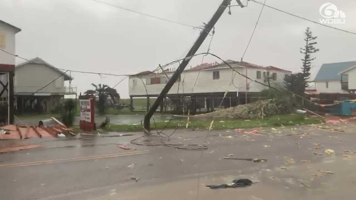 Roofs ripped off, utility poles down; Video shows Zeta's destruction to ...