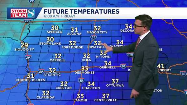 Iowa weather: Additional spotty snow chances as we head into a chilly weekend